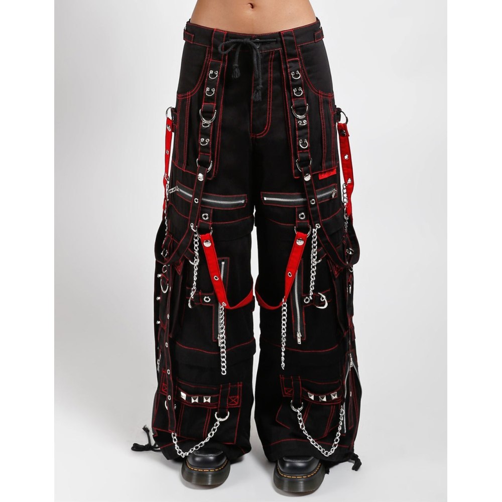 Tripp NYC - Miracle Wide leg trousers - Black/Red